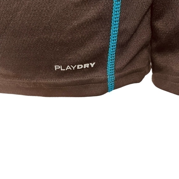 Reebok boys training shirt long sleeve play dry black with blue stitching Size L - Picture 8 of 14